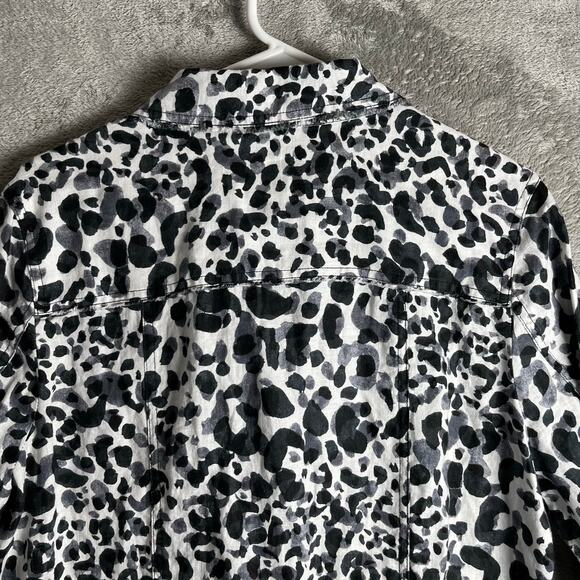 Tommy Bahama Women's Large 100% Linen Desert Cat Jacket Lightweight - Picture 3 of 9